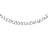 Lant barbati argint rodiat model cubanez plat 4,5 mm x 55 cm DiAmanti PancerkaP120-55cm-SL